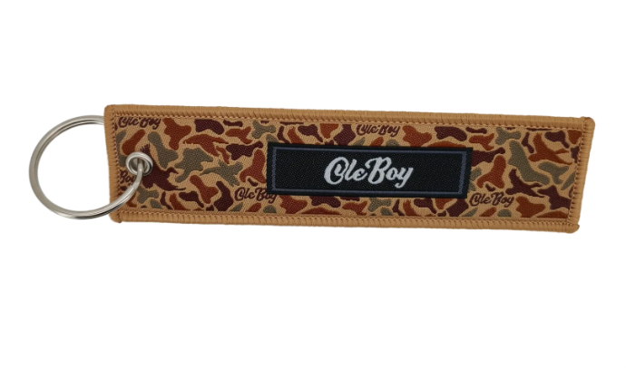 OLE BOY Classic Logo Keychain-Duck Camo