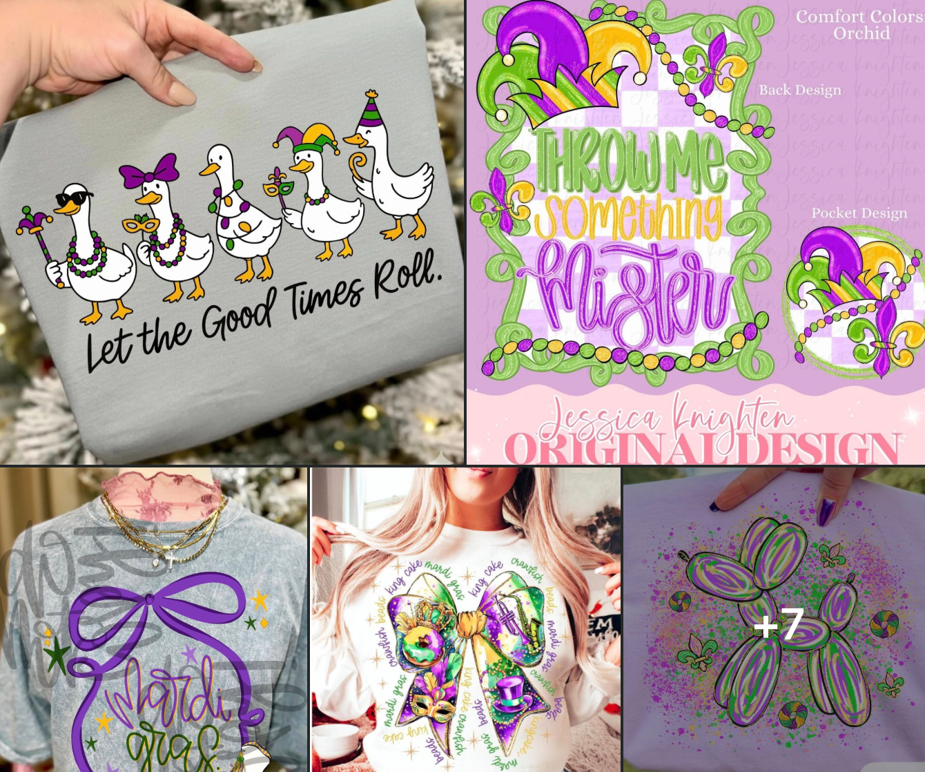 Mardi Gras Gildan Long Regular