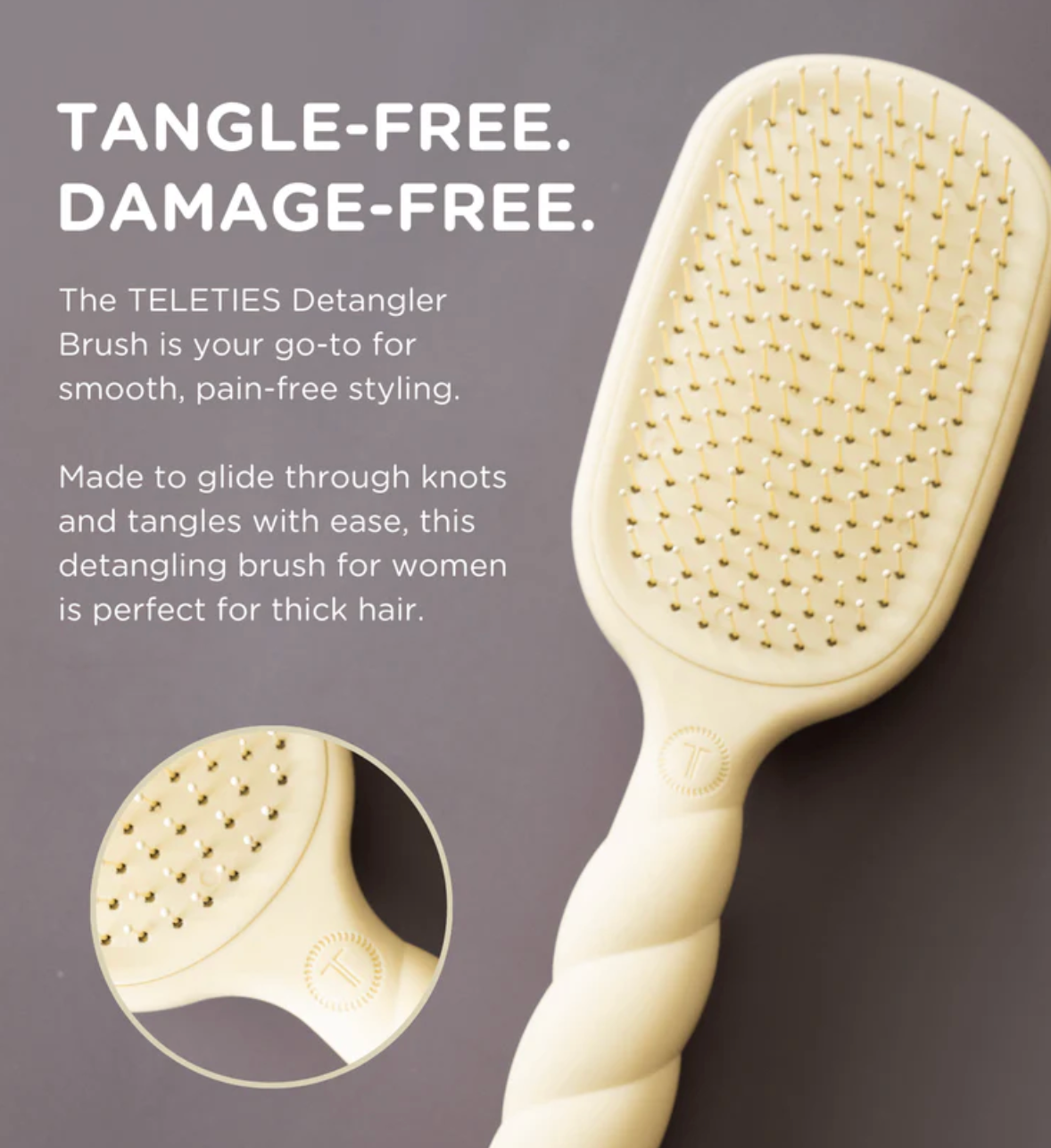 Detangler Hair Brush for Thick Hair