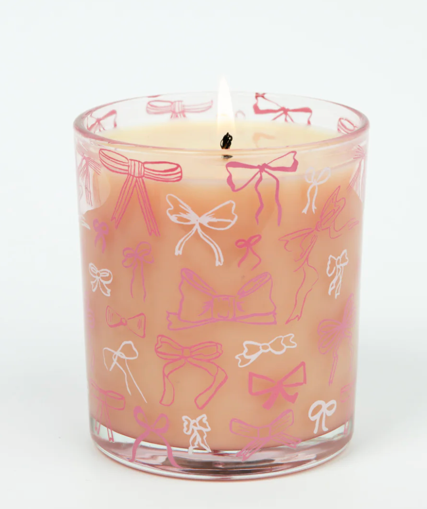 Sweet Grace Pink Bow Candle