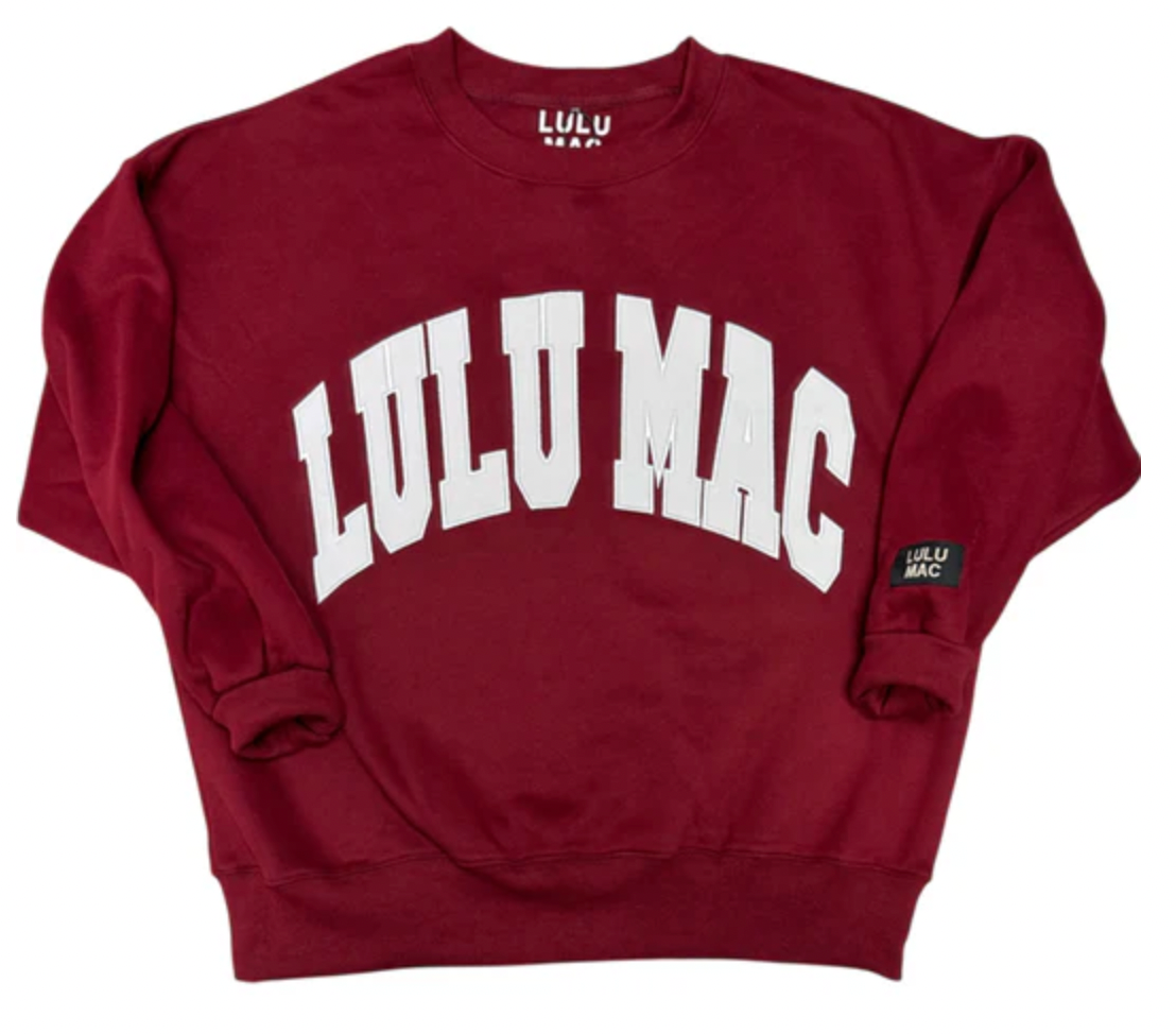 Maroon/White Sweatshirt