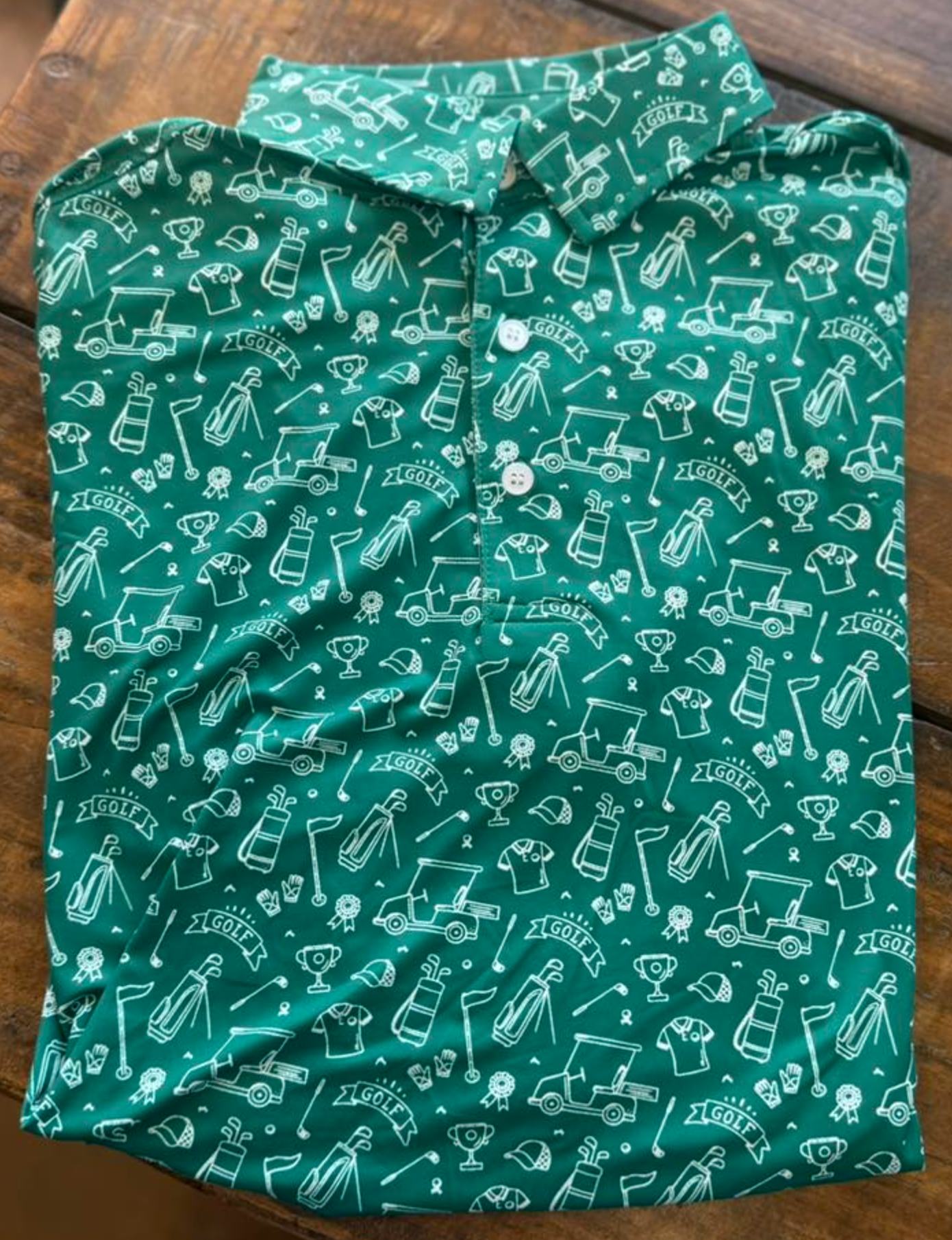 GREEN GOLF POLO