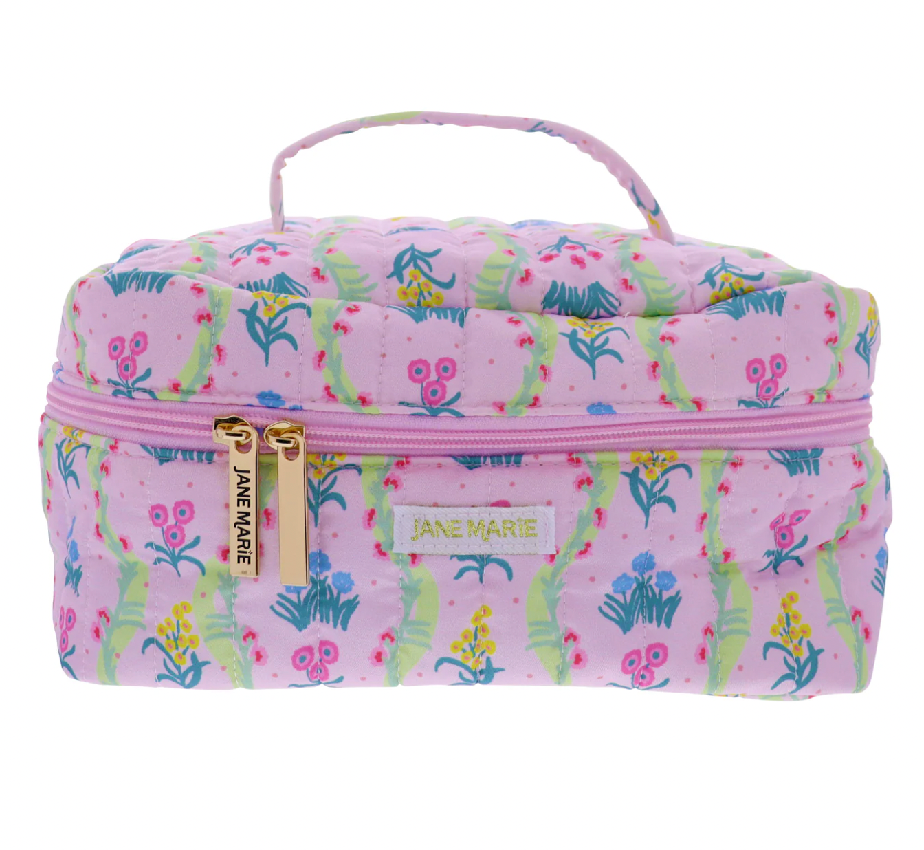 Bloomsbury Haven Cosmetic Bag - Floral Travel Makeup Organizer