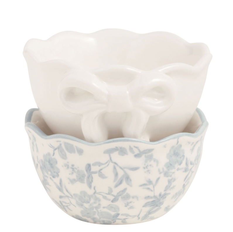 Toile And Bow Ramekins