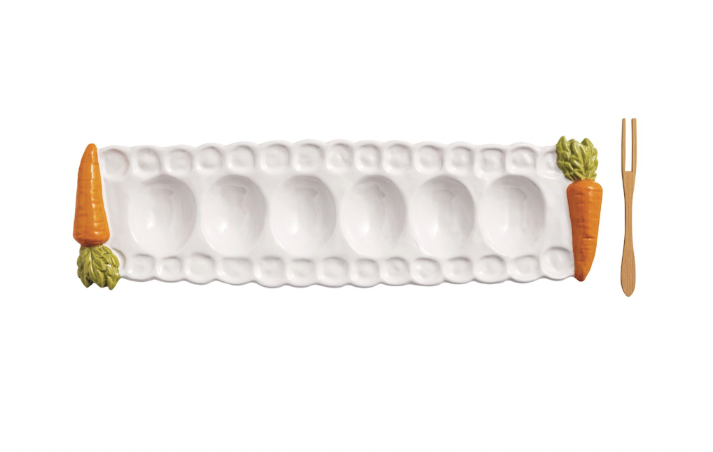 Carrot Easter Deviled Egg Tray Set