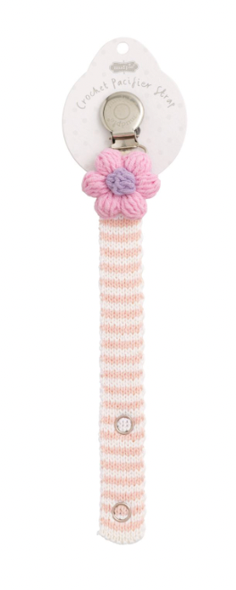 Pink Flower Crochet Pacy Strap