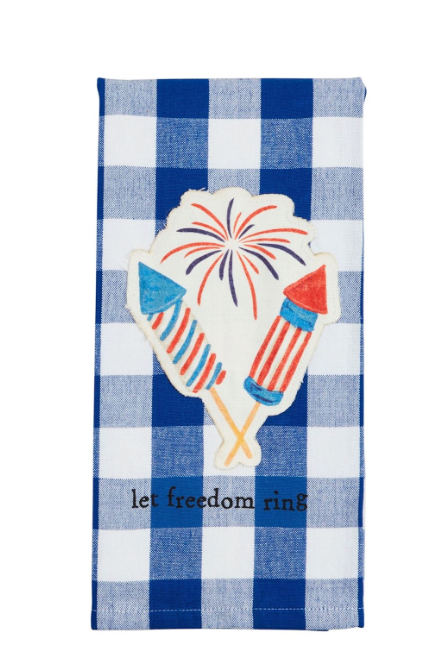 Firework Patch Americana Towel