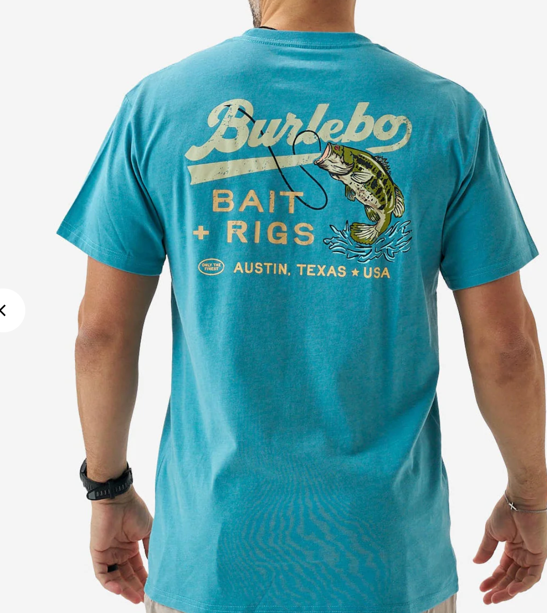 Short Sleeve Tee - Bait And Rigs - Cyan