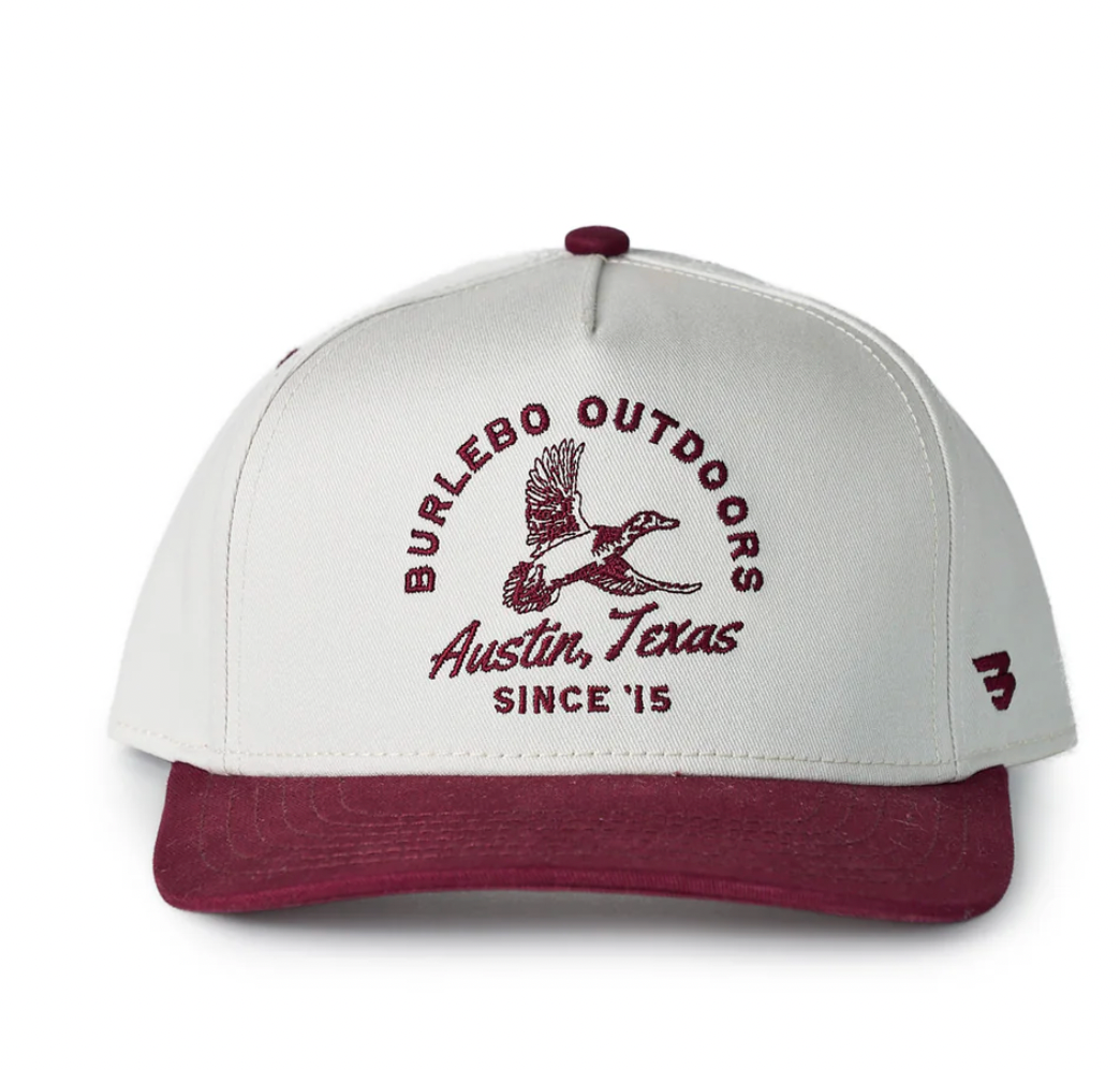 Cap - Classic Duck - Cream & Maroon