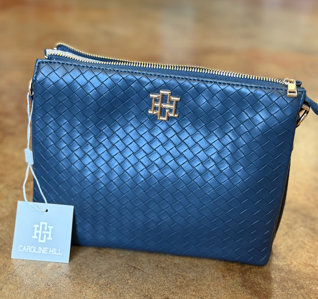 Ariana Crossbody Woven Navy
