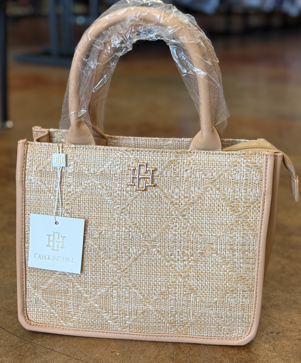 Ricki Mini Tote Natural Lattice
