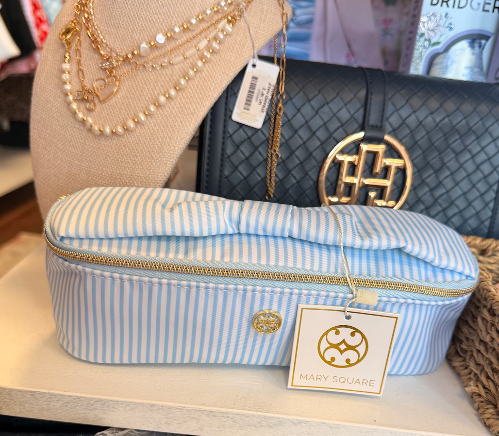 Kiss and Makeup Mini Blue Stripe
