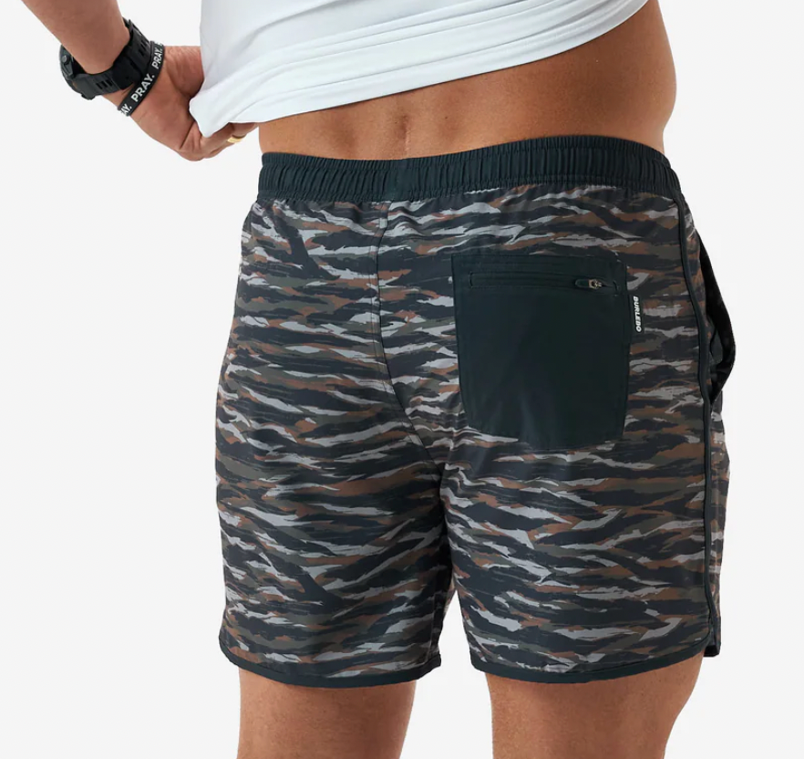 Tiger Stripe Camo-Wetland Swim Trunk