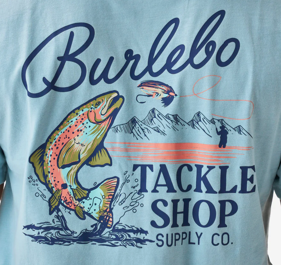 Short Sleeve Tee - Tackle Shop - Sky Blue