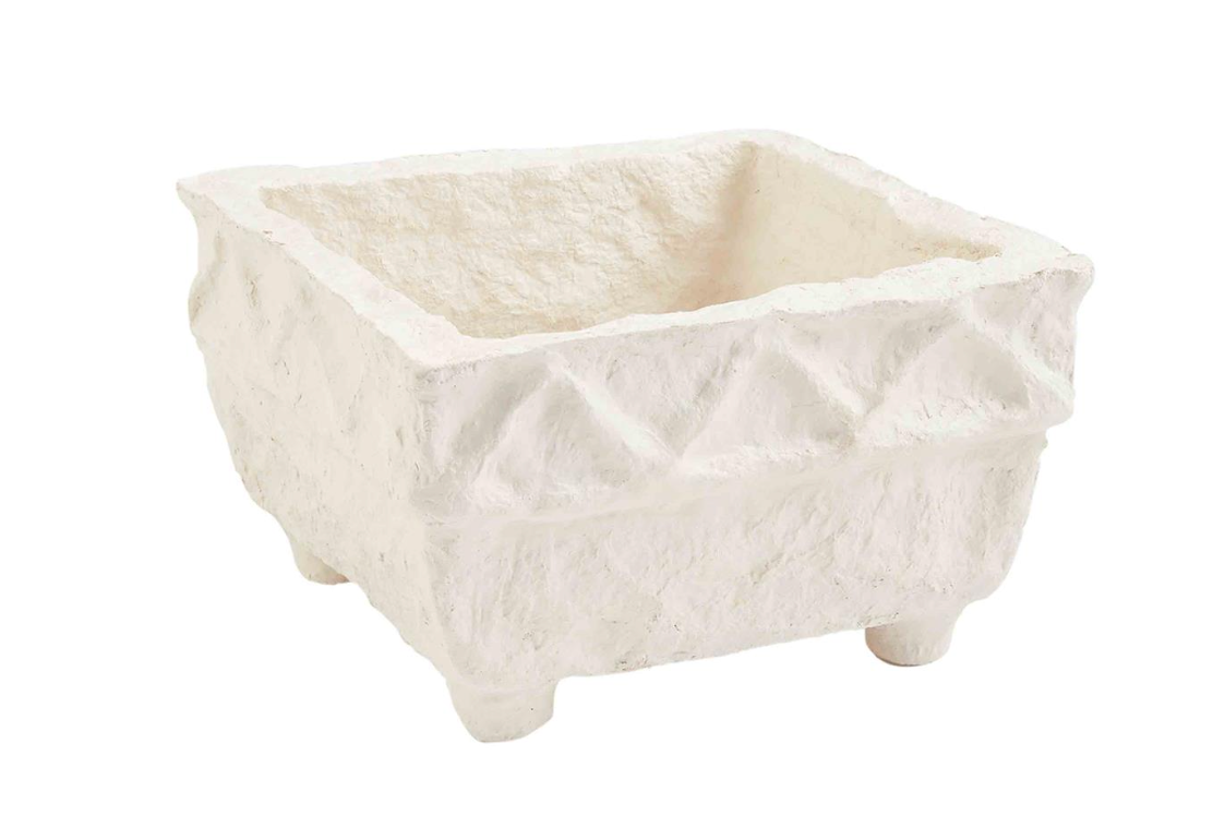 Papier-Mâche Square Bowl