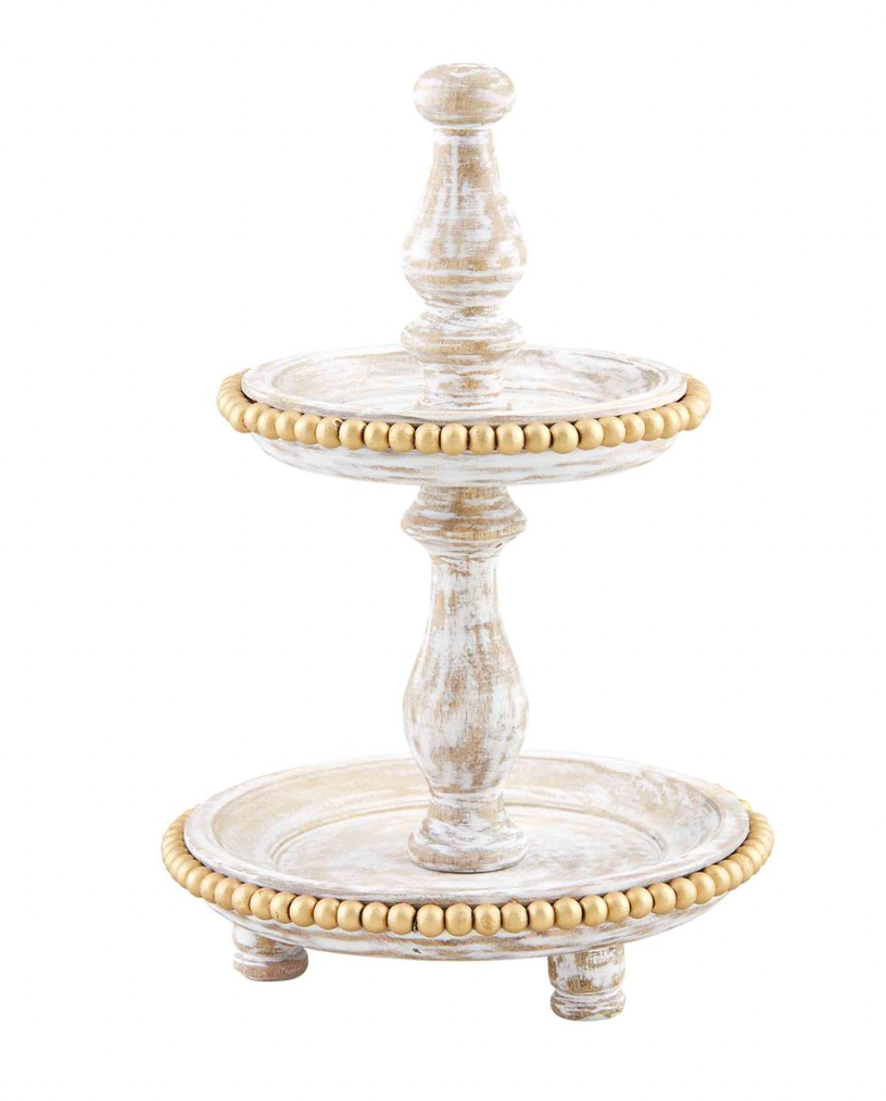 Mini Gold Bead Tiered Server
