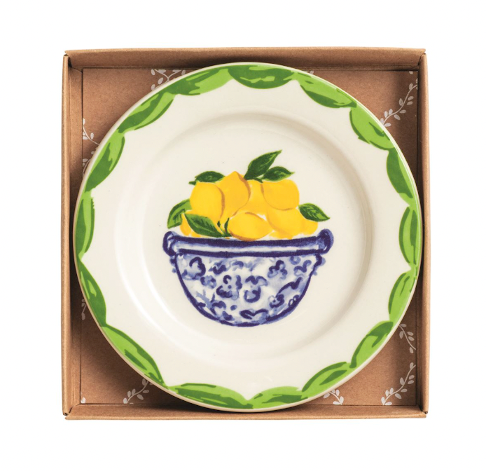 Lemon Topiary Tidbit Plate