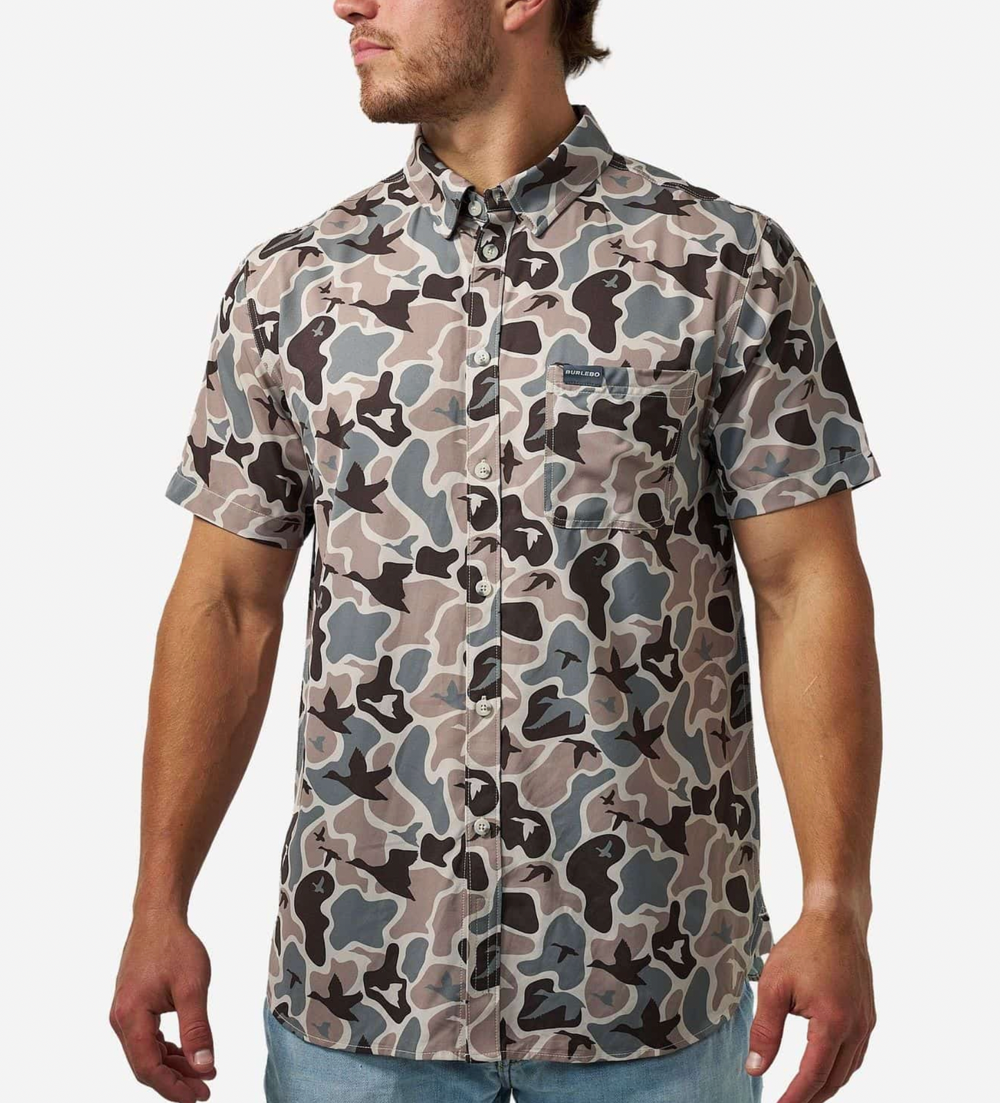 Performance Button Up-Mallard Mayhem Camo
