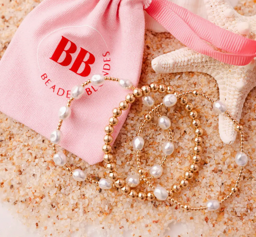 Bri Pearl Bracelet in Gold