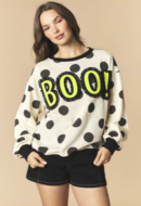 Lace Polka Dot BOO Top