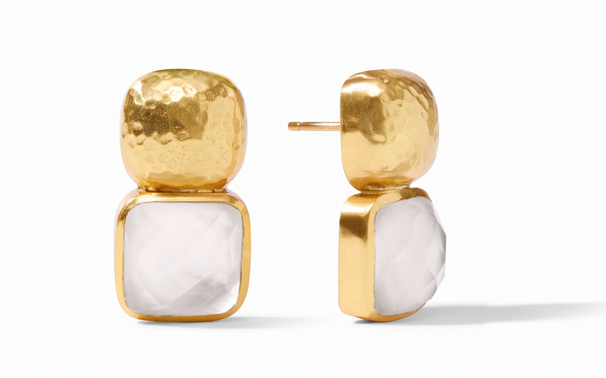 Catalina Earring-Iridescent Clear Crystal