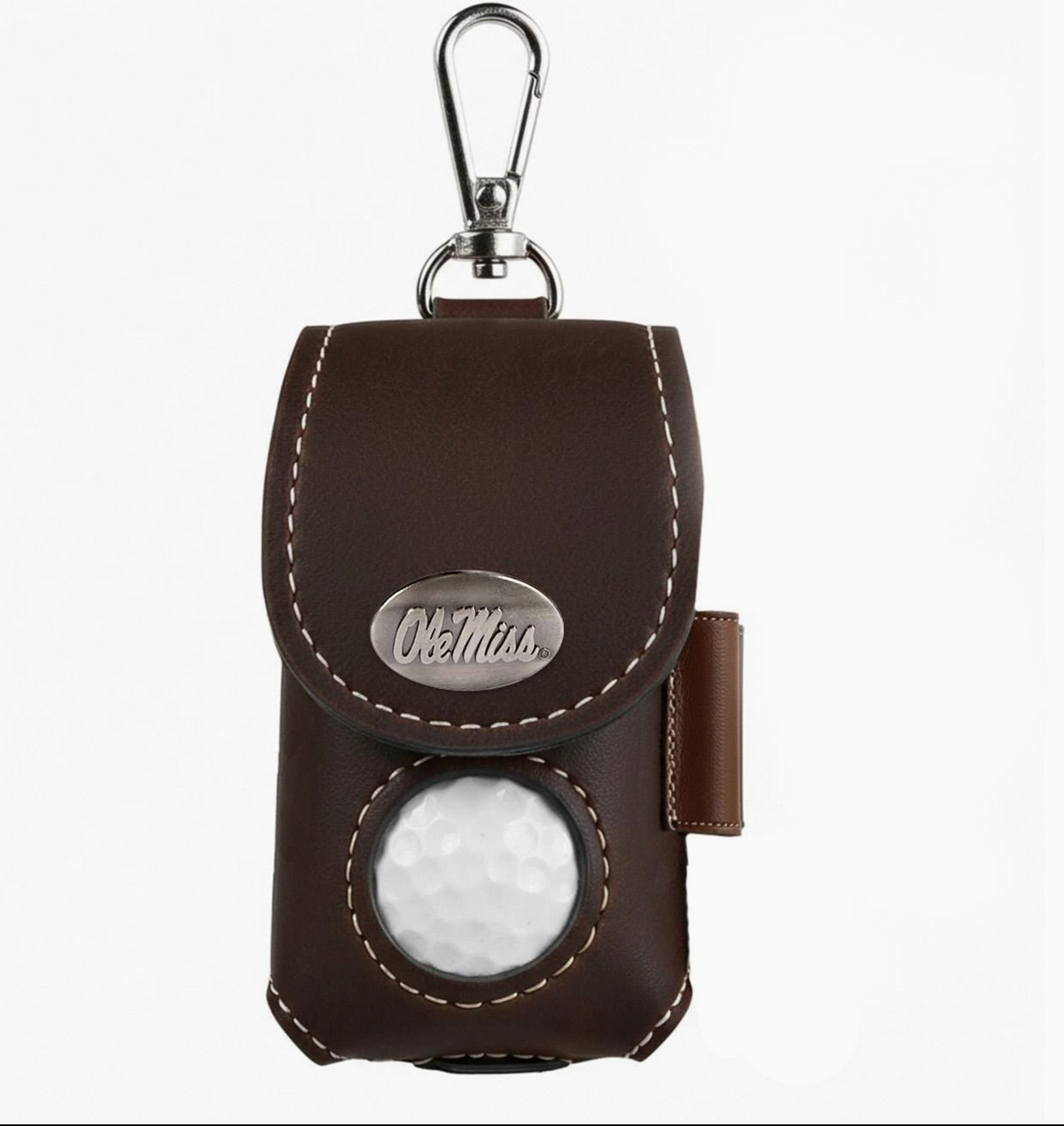 Ole Miss Rebels Leather Golf Ball Holder