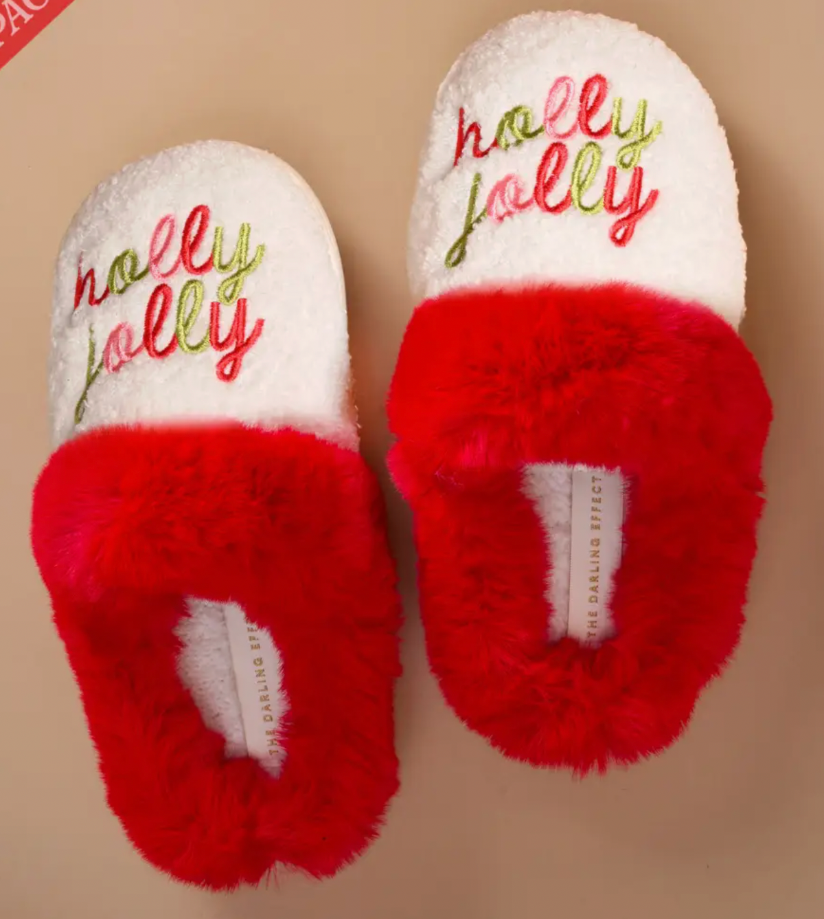 Dreamy Daze Slippers-Holly Jolly