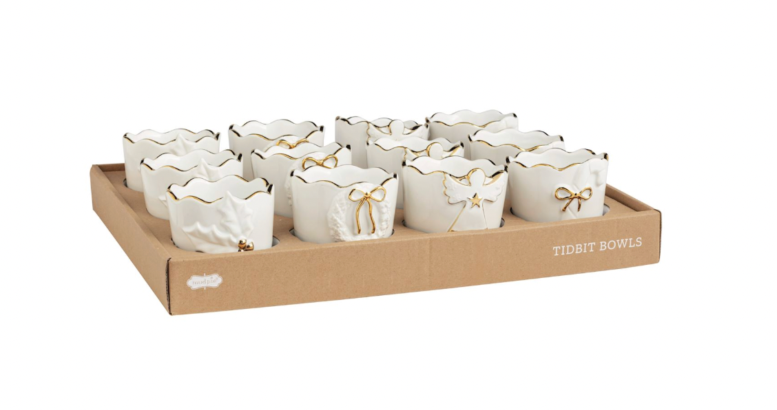 Gold Edge Tidbit Dishes