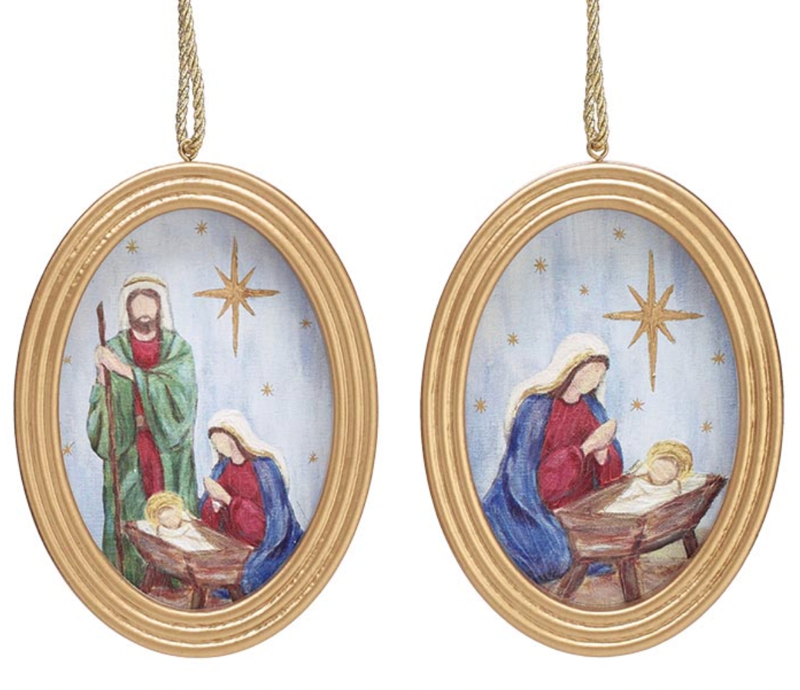ASTD FRAMED RELIGIOUS ORNAMENTS