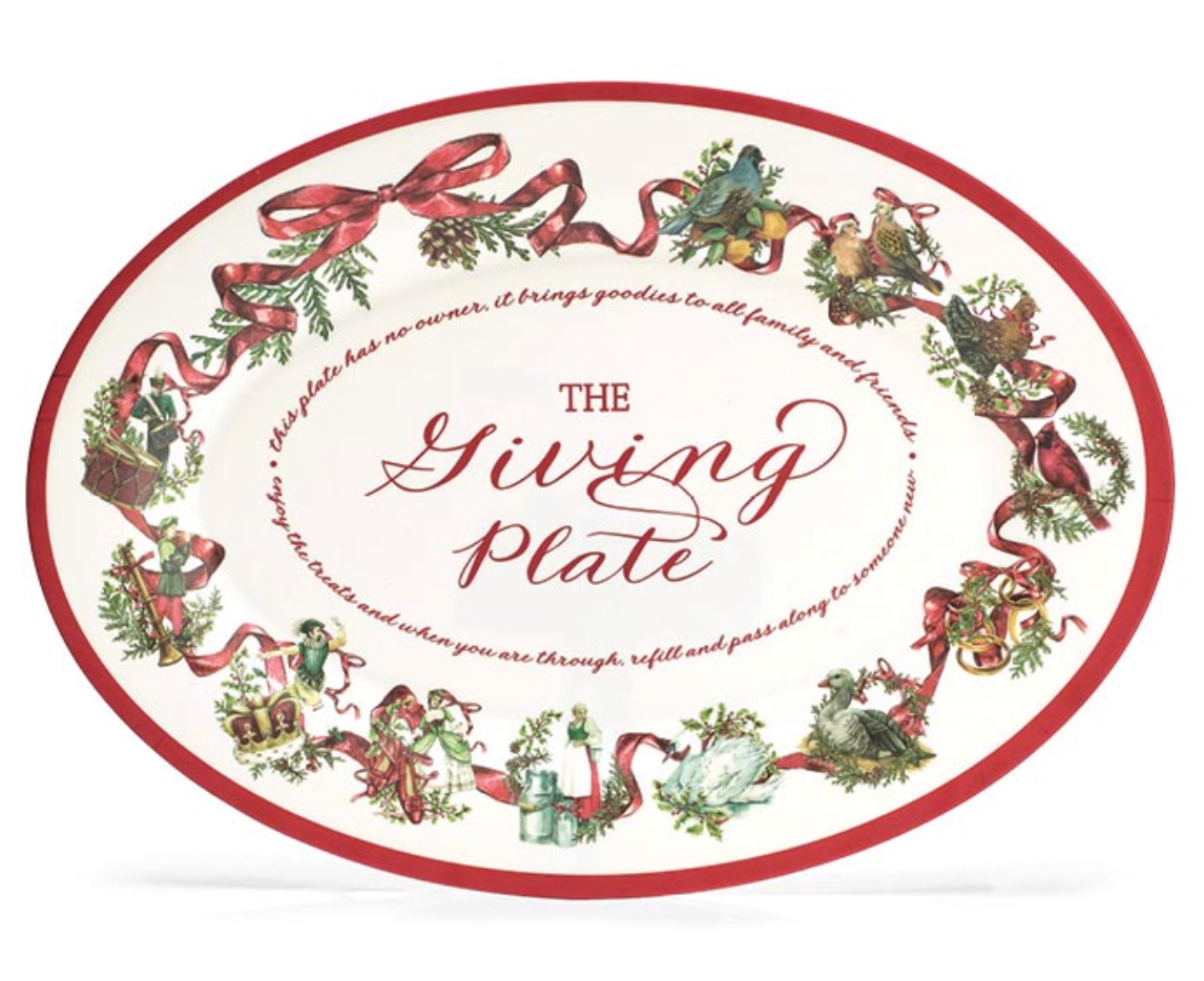 12 DAYS OF CHRISTMAS MELAMINE PLATTER