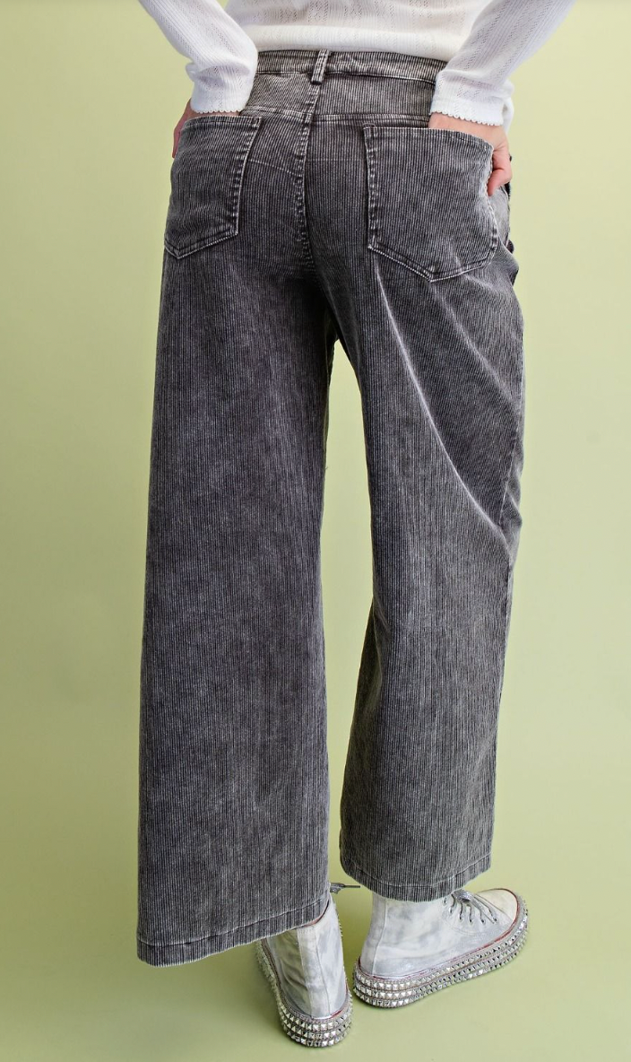 Washed Corduroy Pants