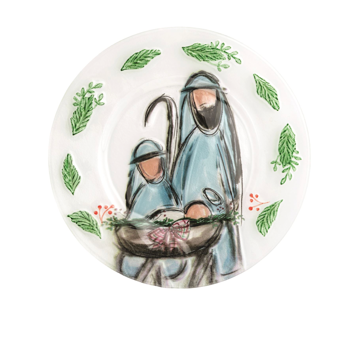 Nativity Glass Plate