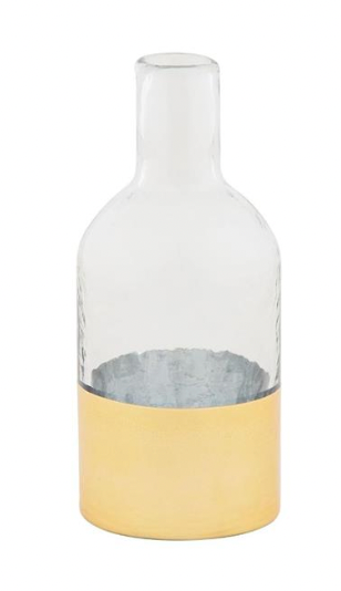 Glass & Gold Vase