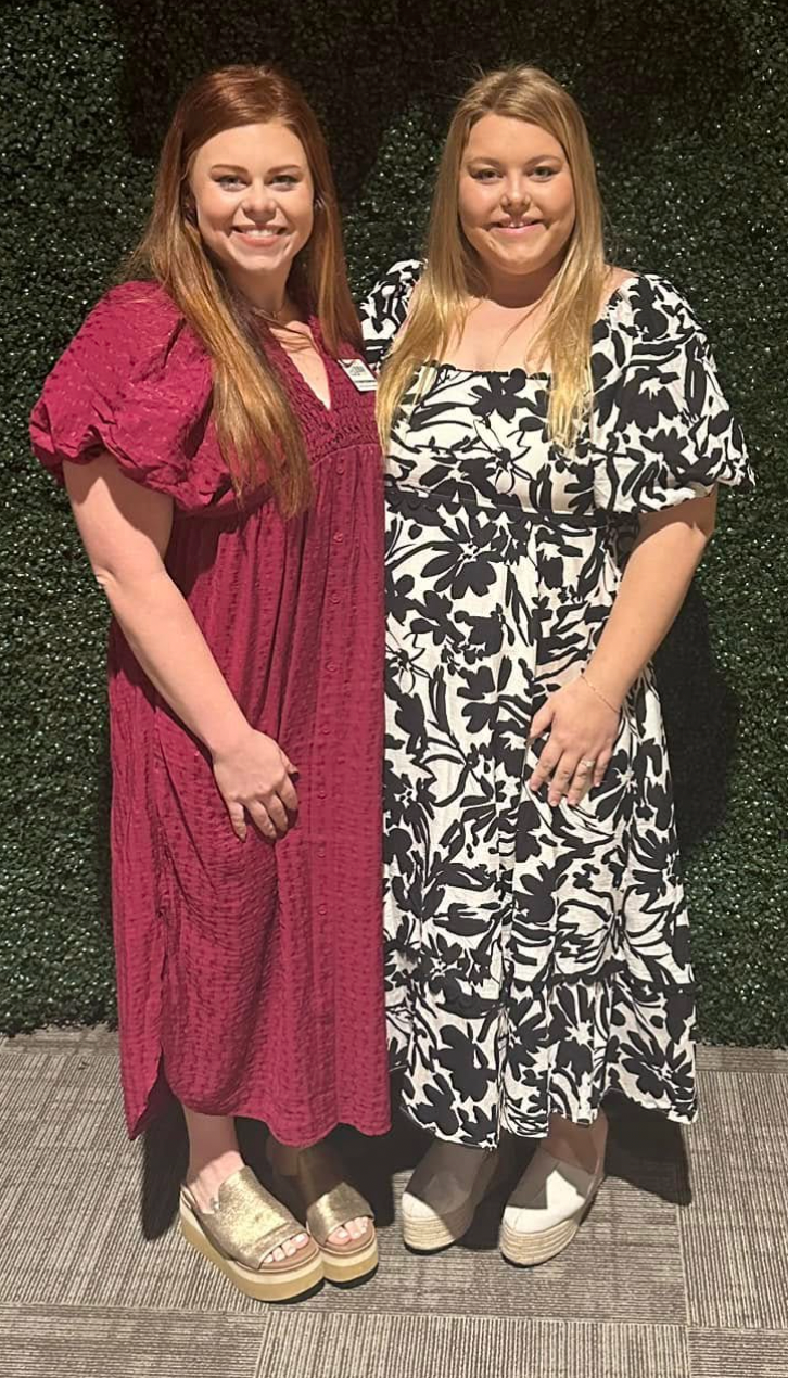 Puff Sleeve Shirred V-Neck Dress