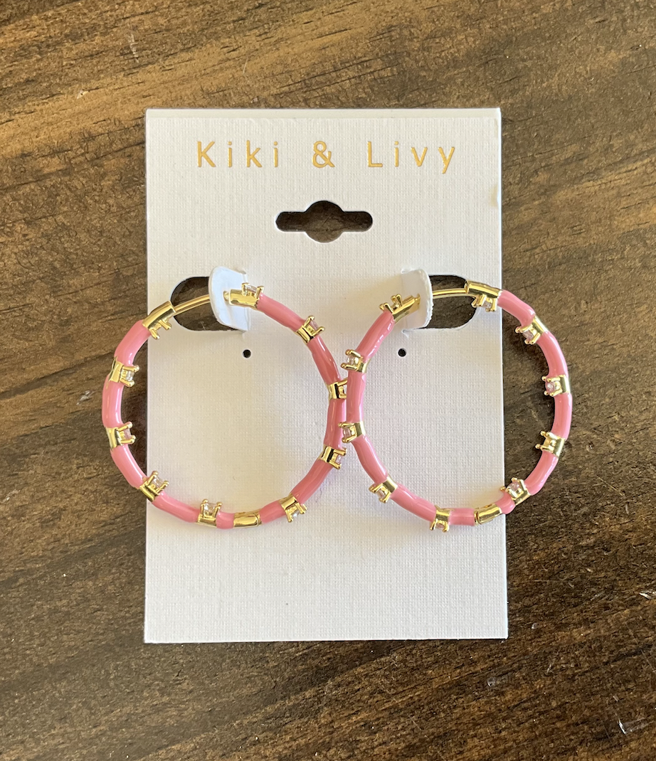Color Enamel Hoops