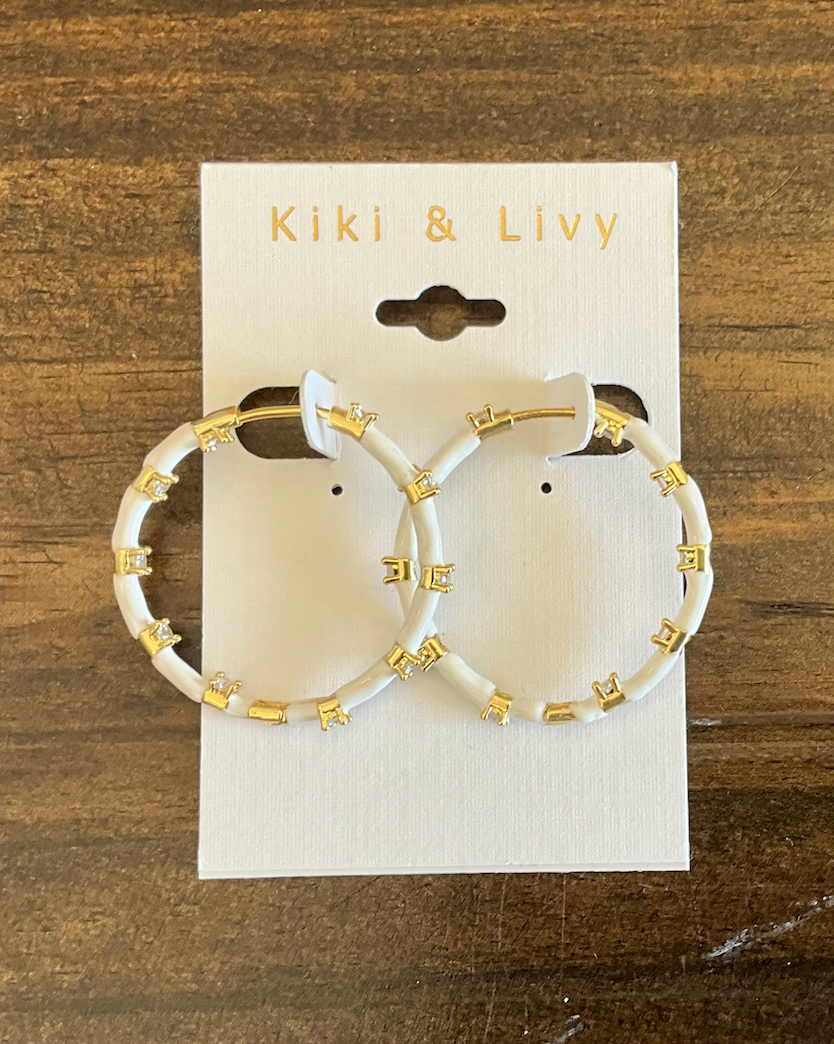 Color Enamel Hoops