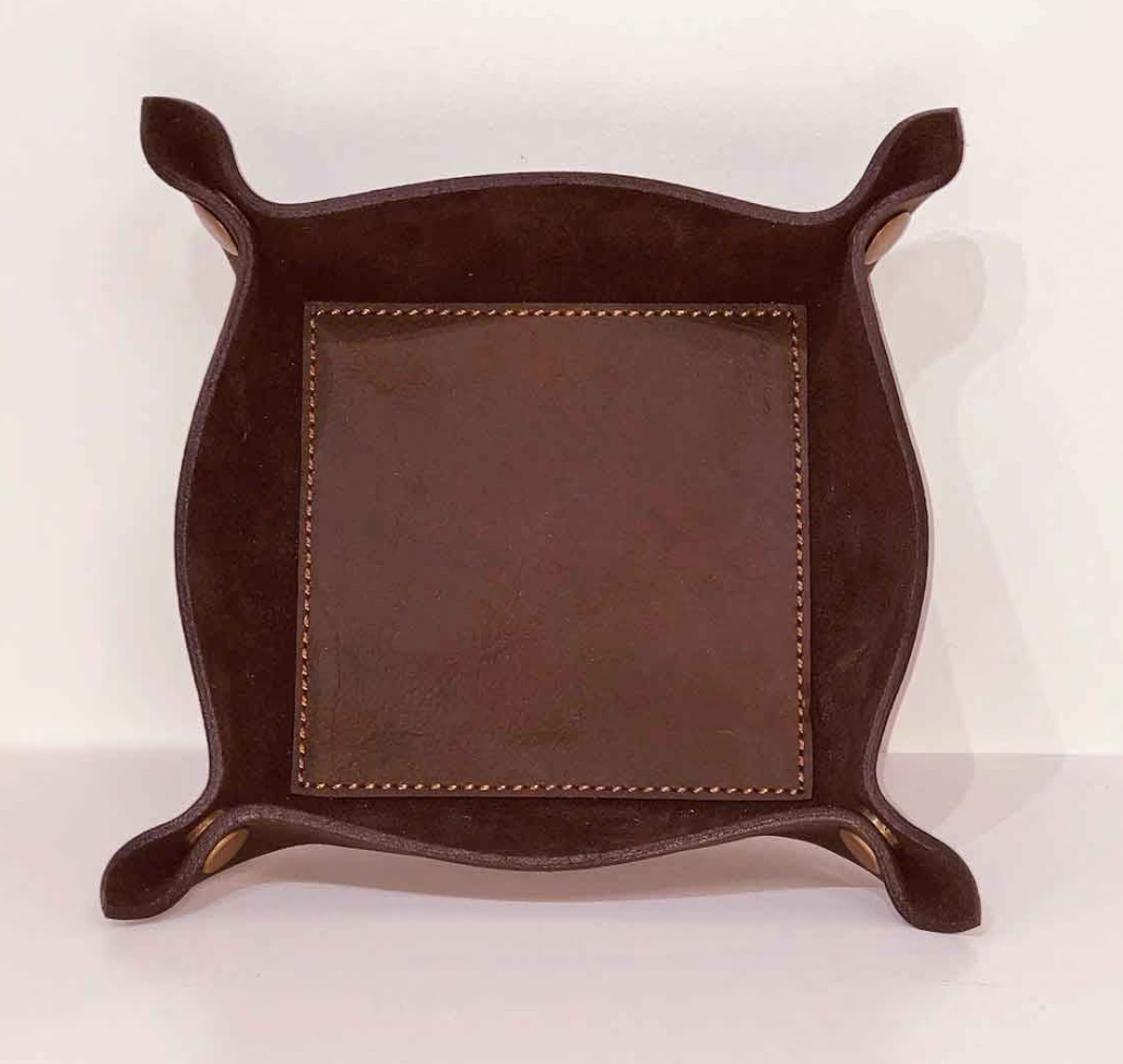 Men's Leather embossed Valet Tray