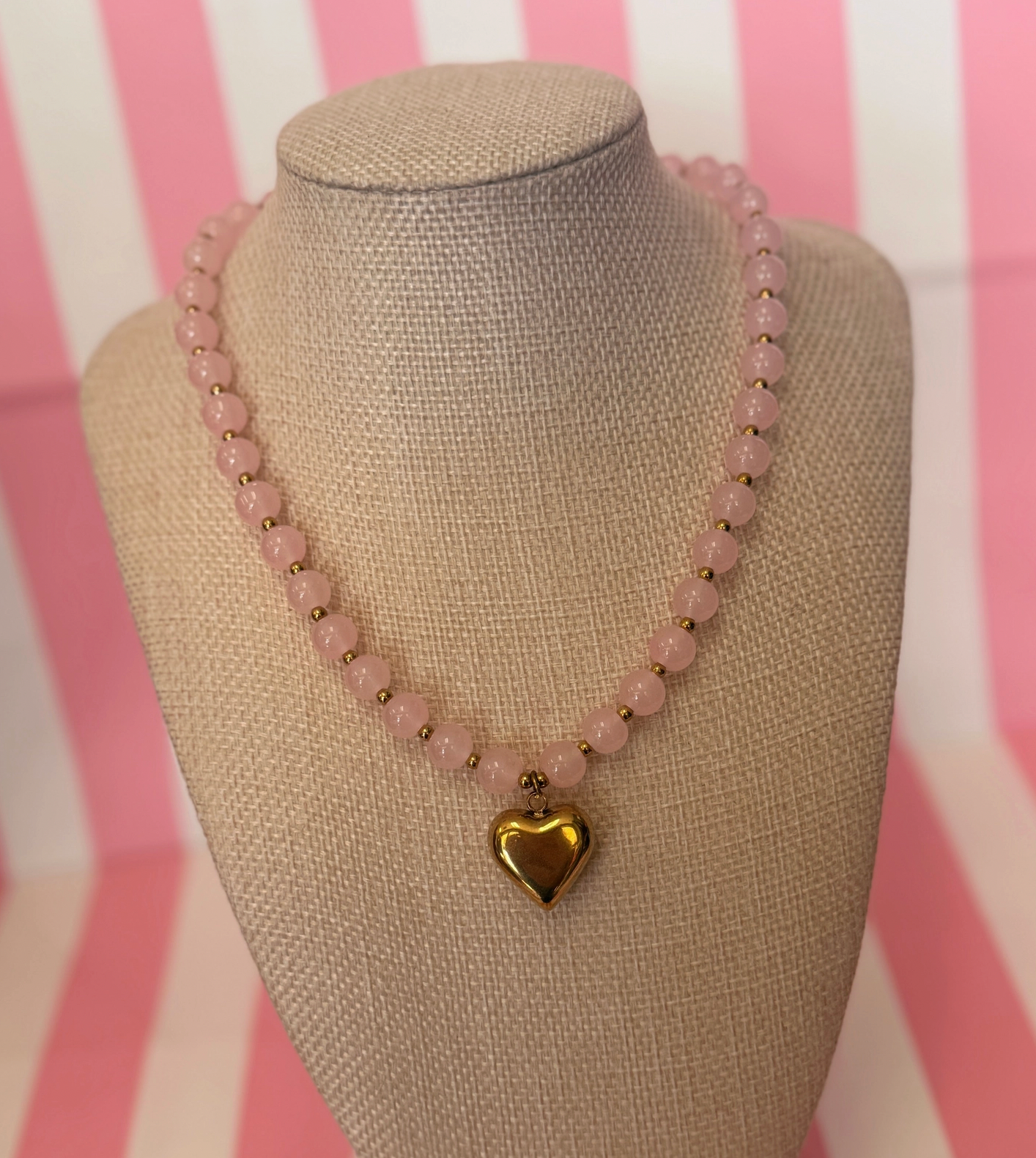 Small Bubble Heart Necklace