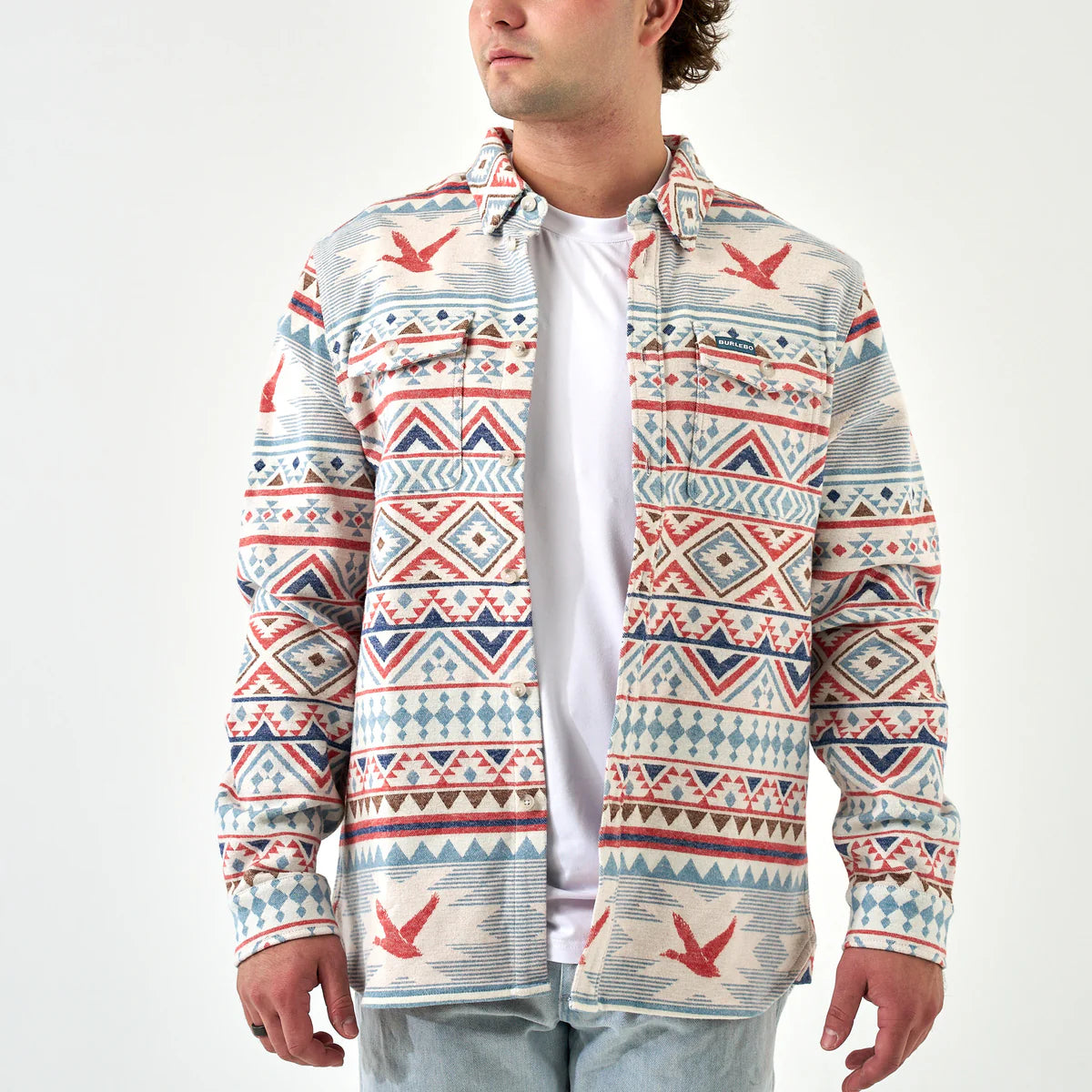 Vintage Heavy Weight Flannel-Flying Duck Aztec