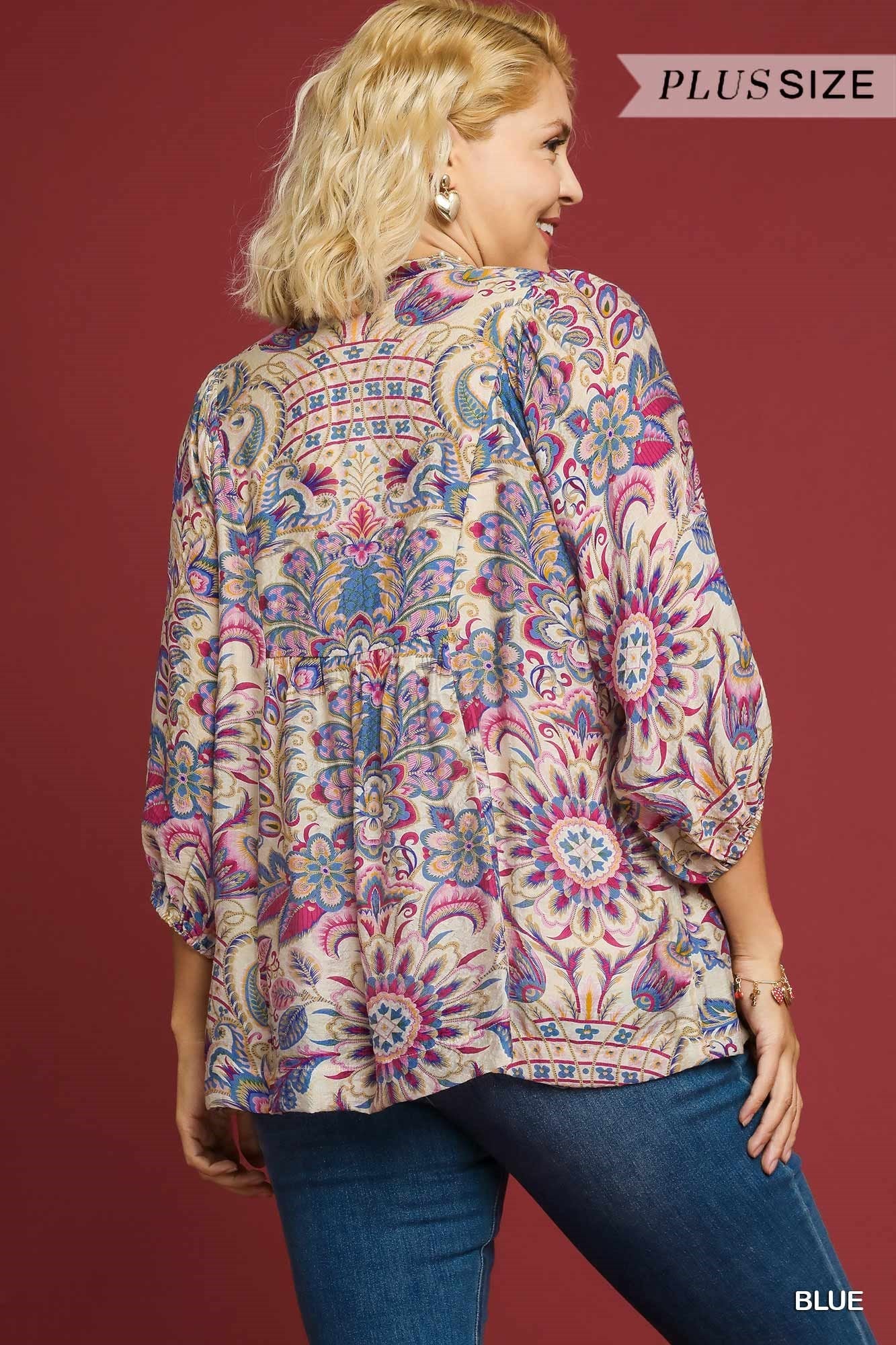 Floral Paisley Boho Top