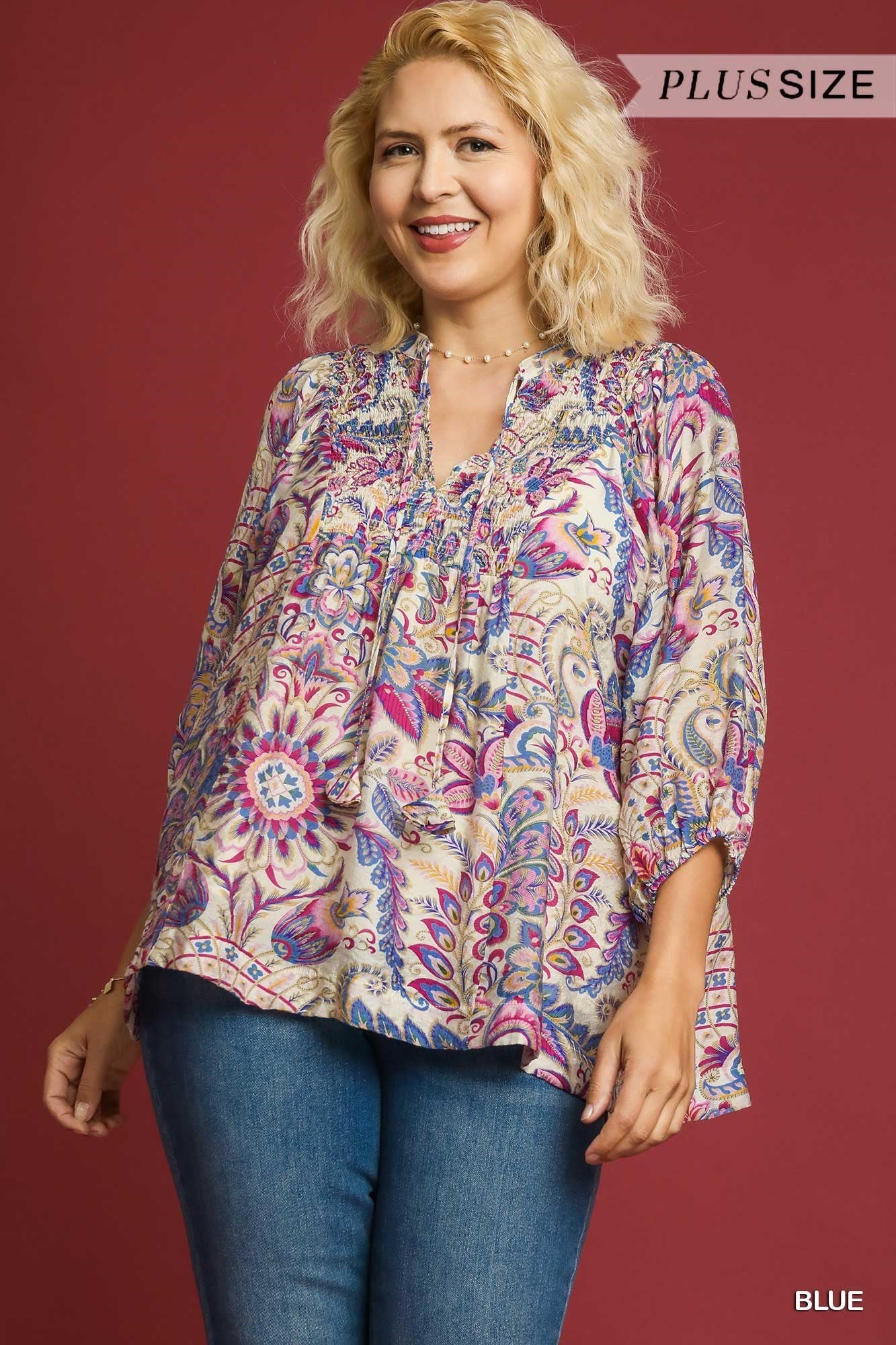Floral Paisley Boho Top