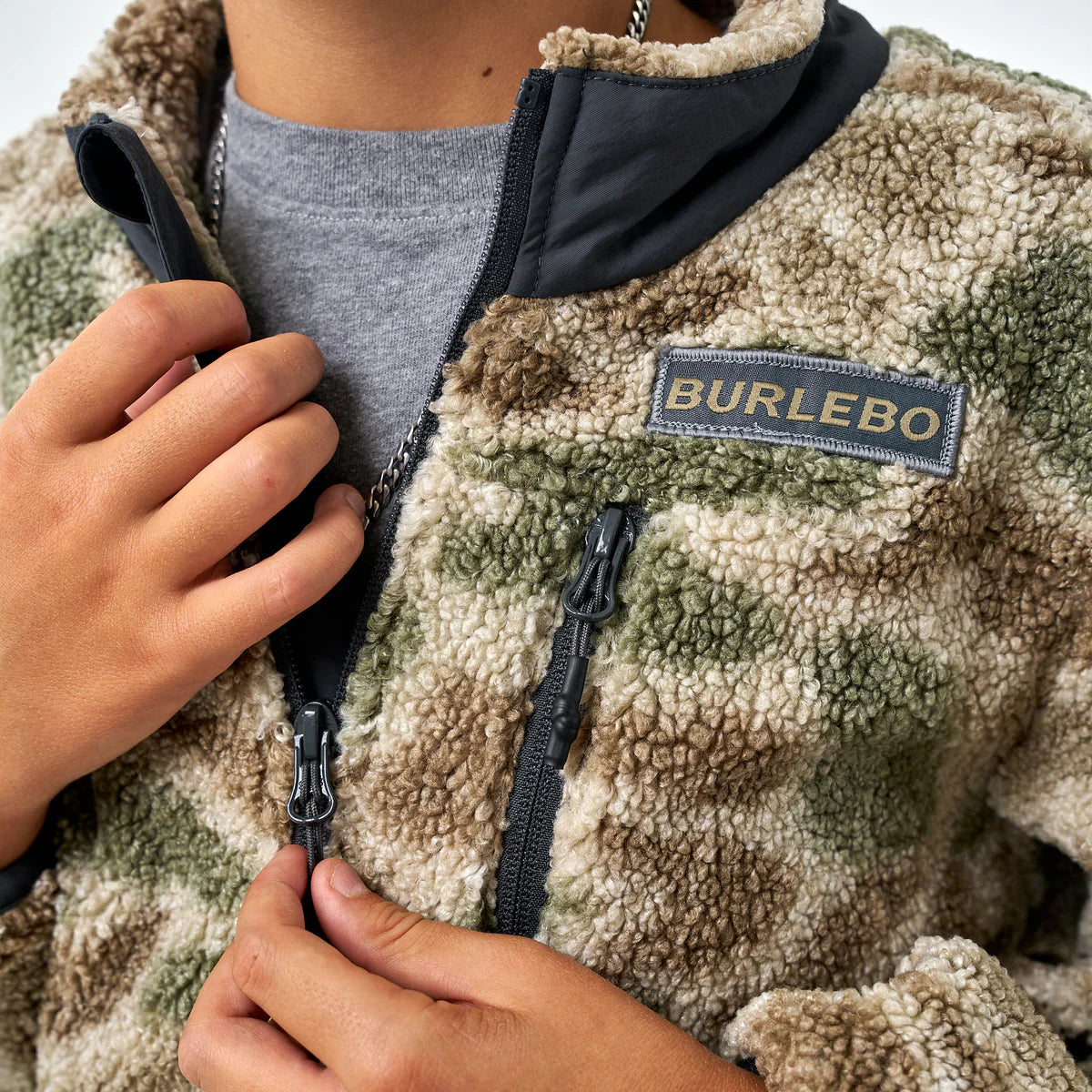 Youth Fullzip Sherpa Jacket- Alpine