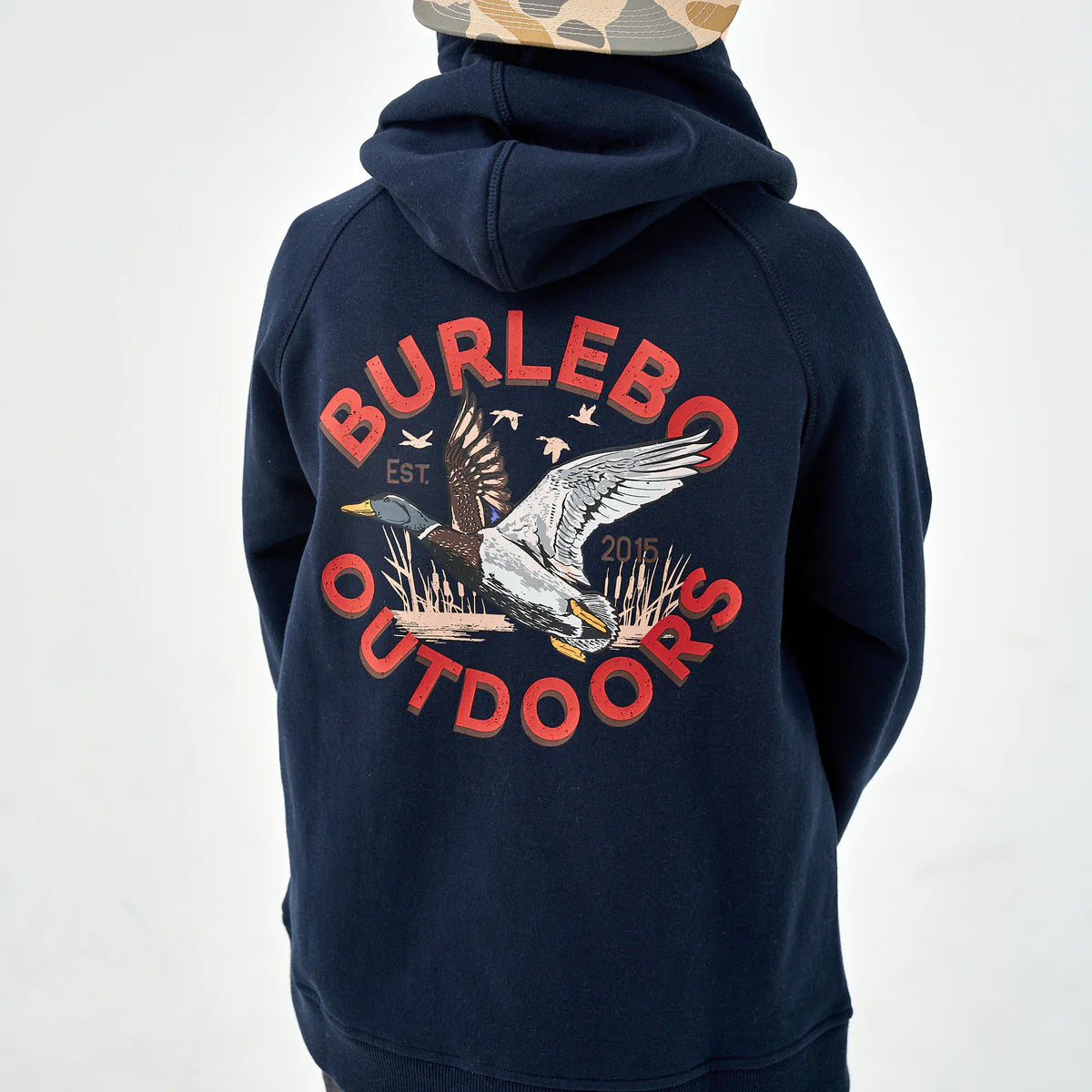 Youth Fleece Hoodie- Old School Duck Hunt