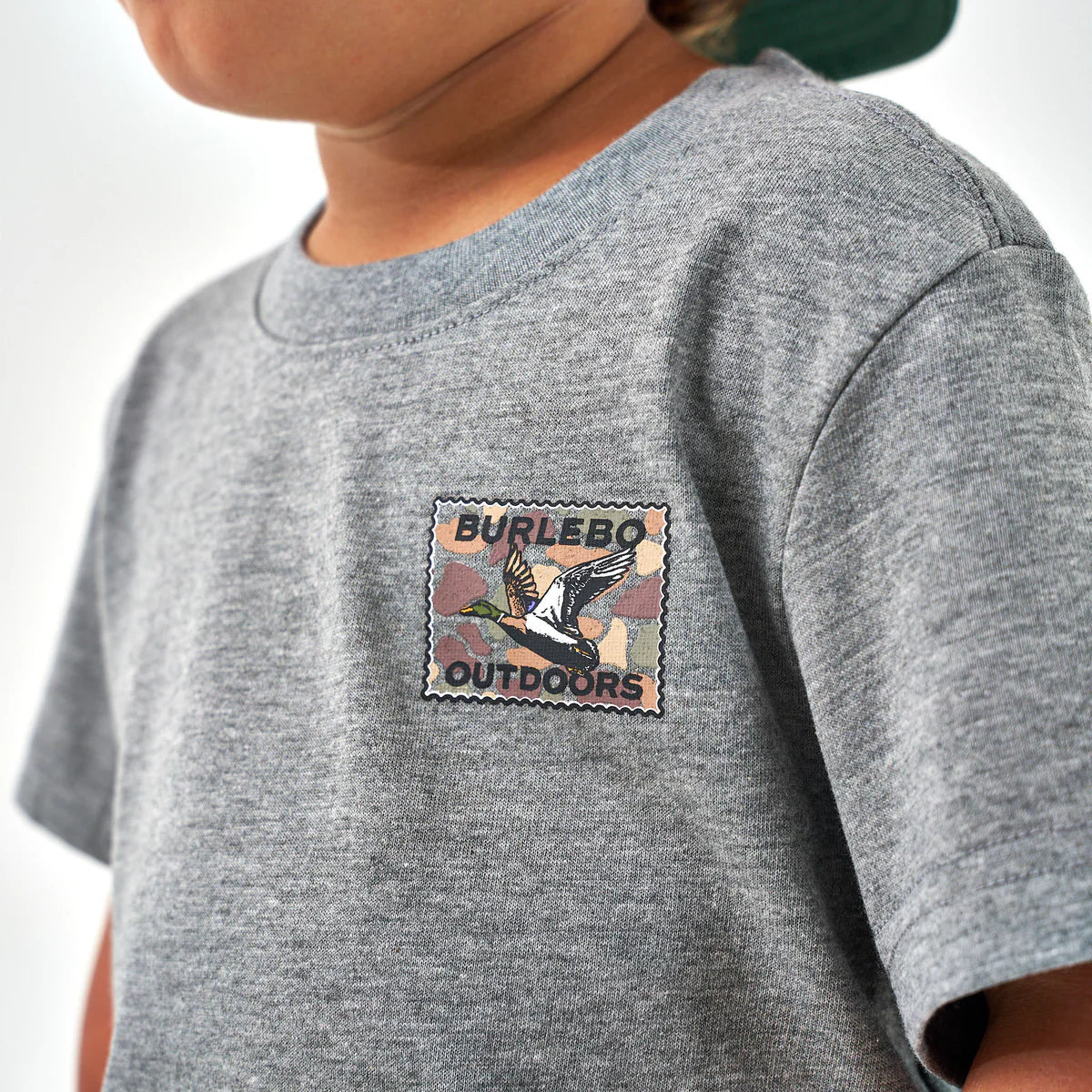 YTH SS Tee Mallard Duck Stamp-Dark Heather Grey