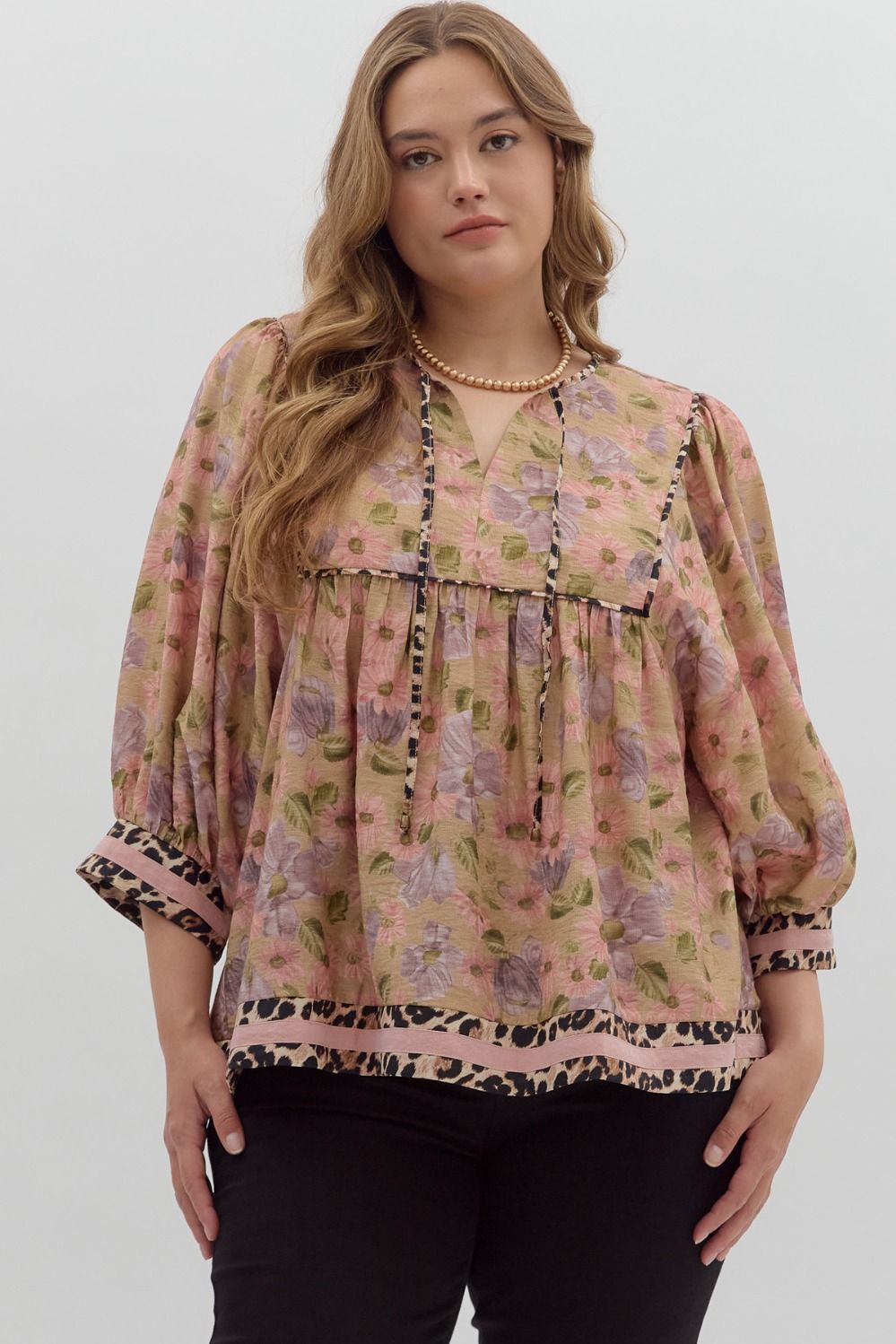 Vintage Floral Empire Top