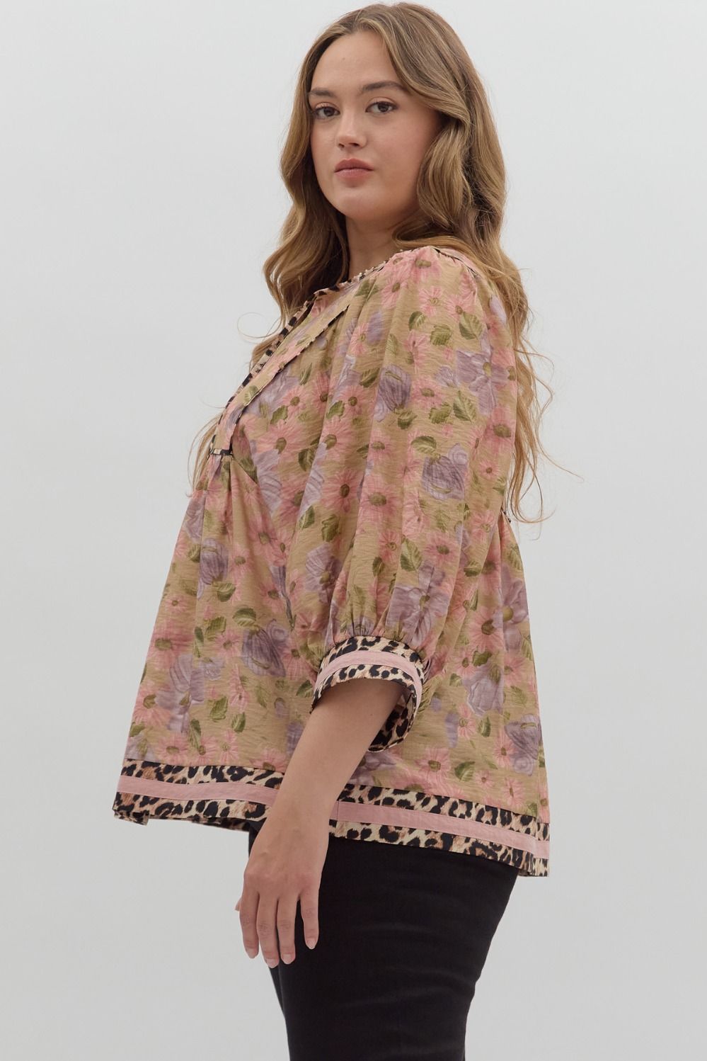Vintage Floral Empire Top