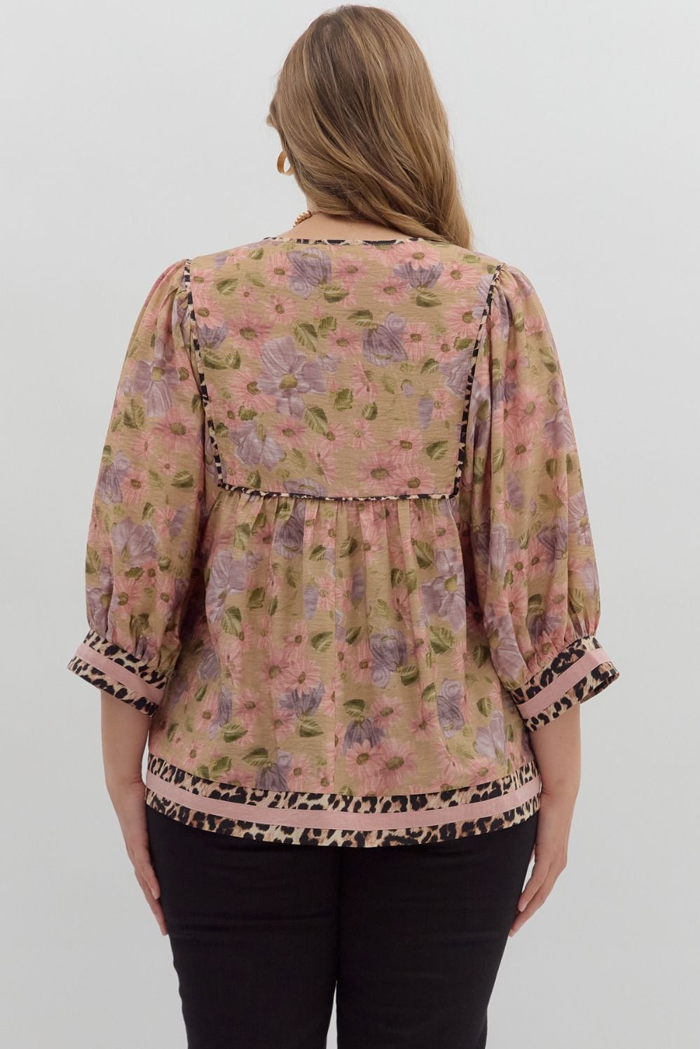 Vintage Floral Empire Top