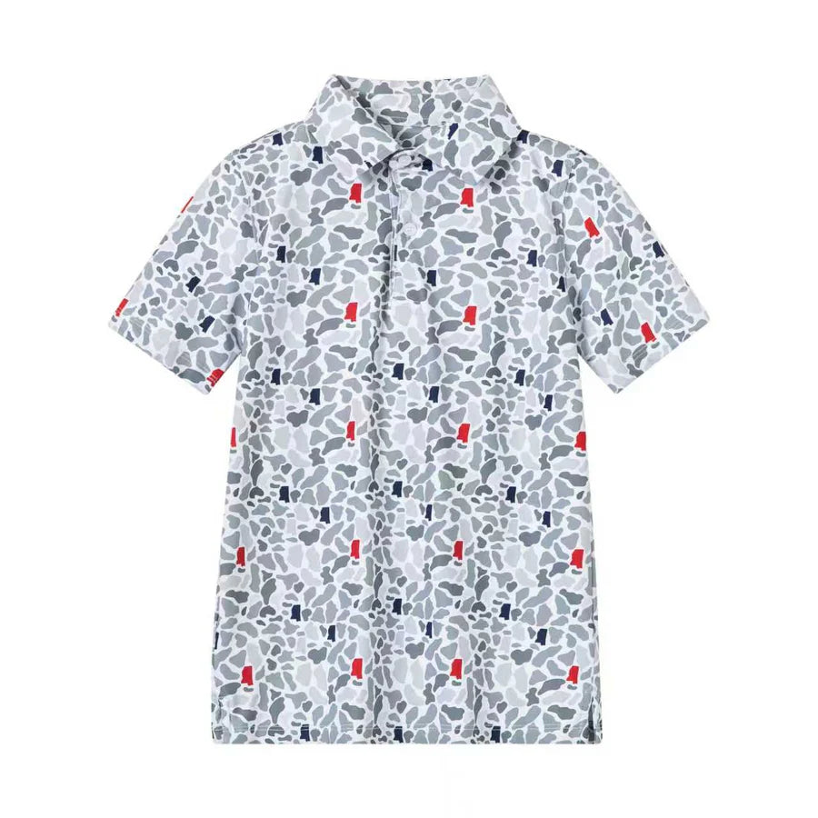 YTH Ms Camo Polo Blue