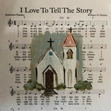 I Love to Tell Framed Art 18x18
