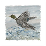Flying Duck 12x12 Framed Art